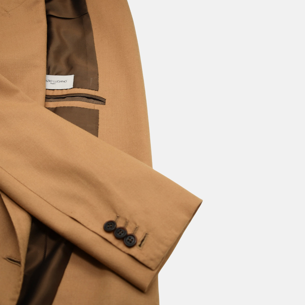 Beigefarbener Wollblazer (EU 50)