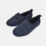Navy Slipper made of Cotton/Suede (EU 44)