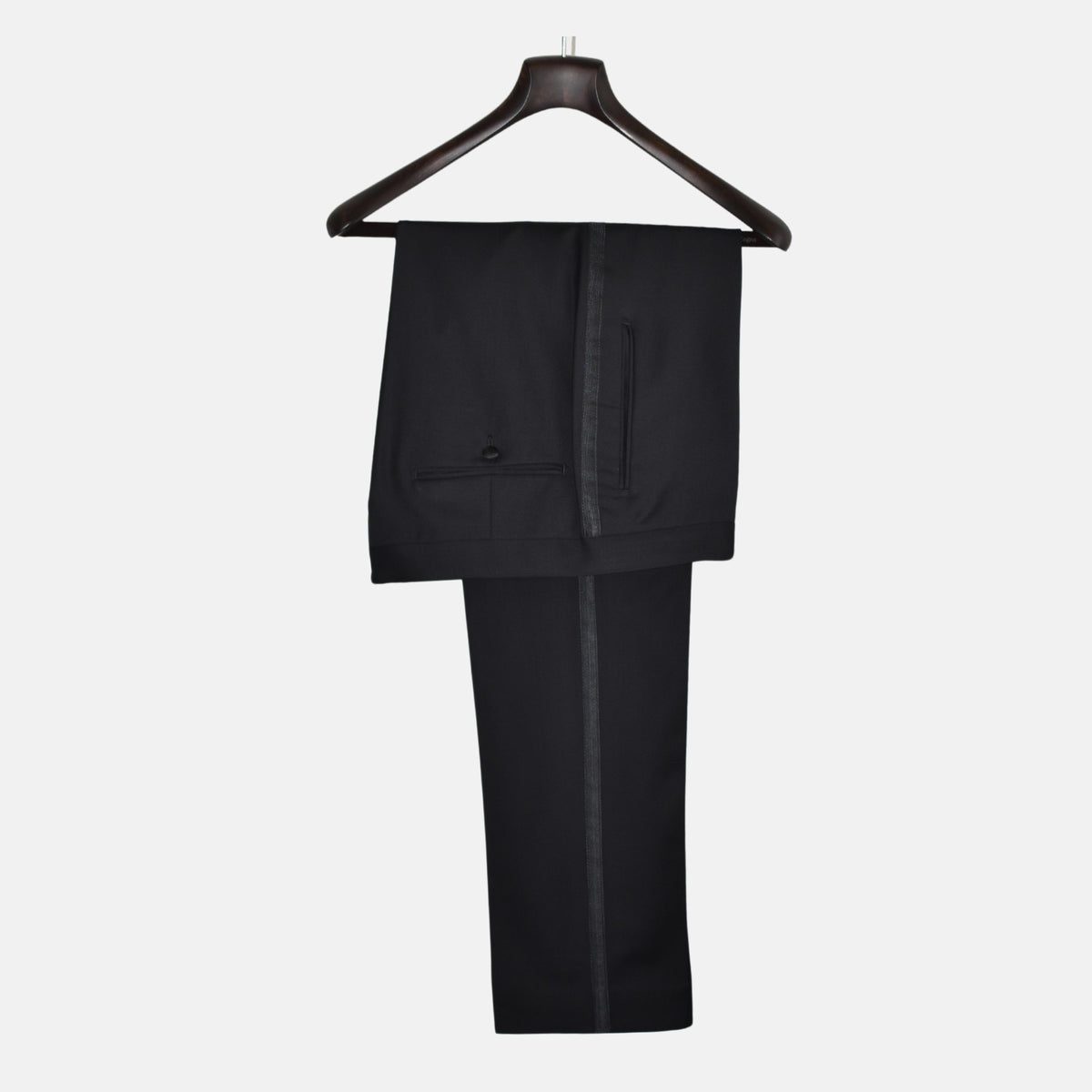 Black Tuxedo Trousers made of Wool (L)