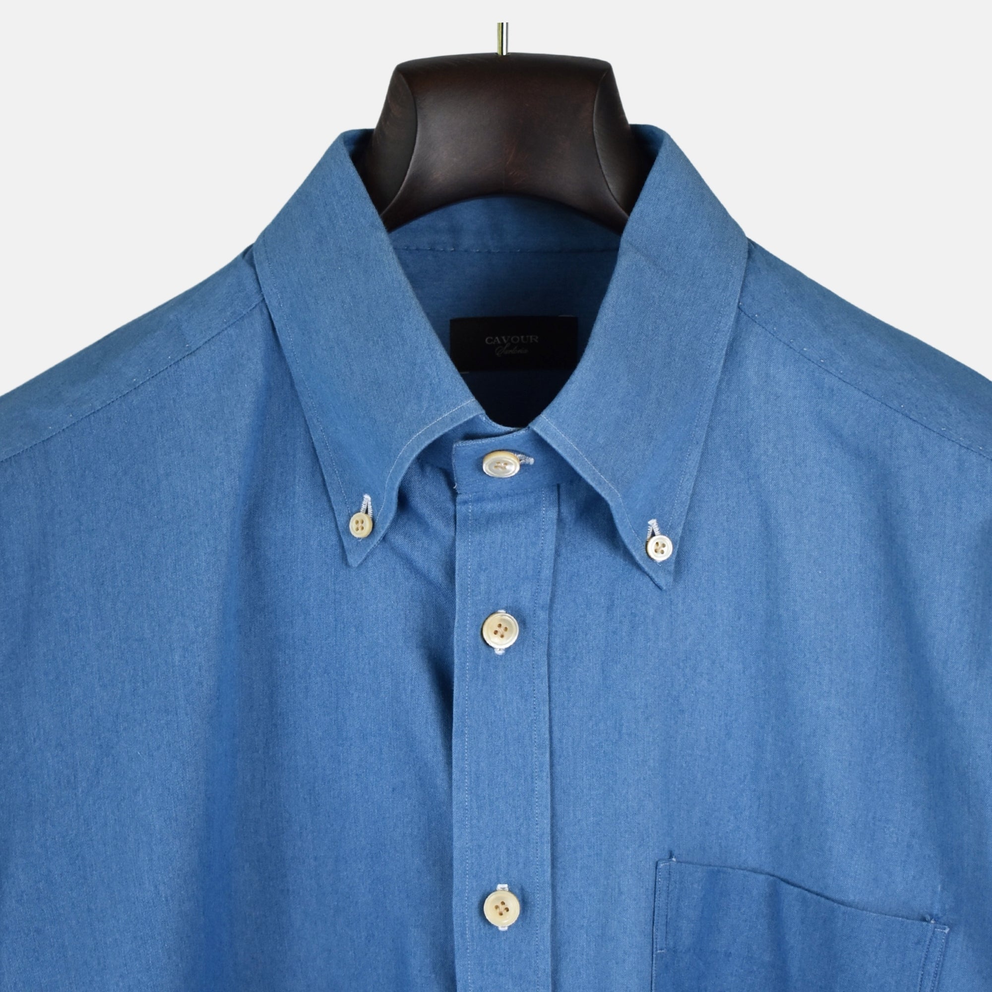 Blue Shirt made of Cotton (EU 43)