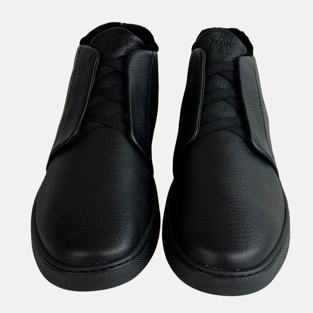 Black Triple Stitch Sneakers made of Leather (EU 46)