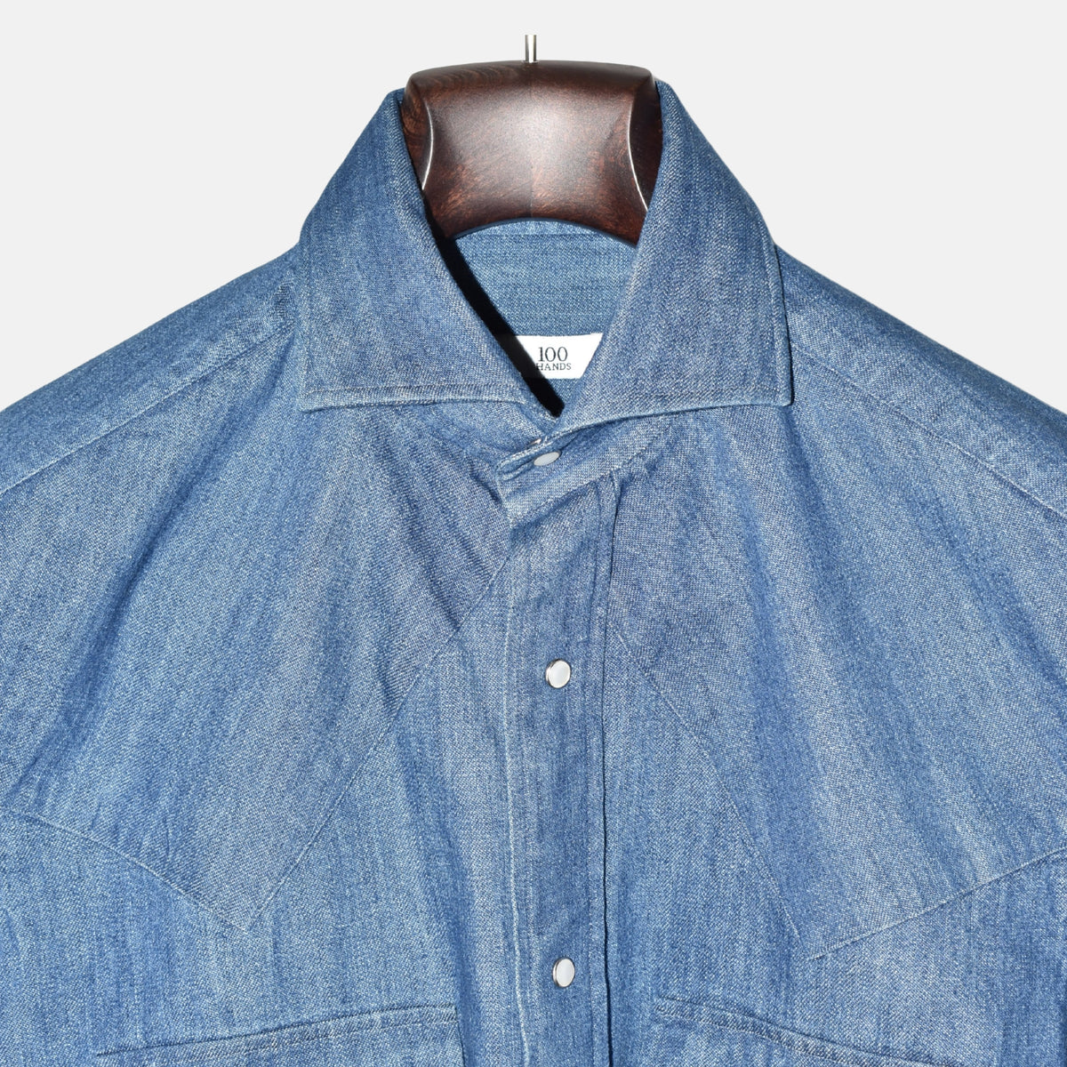Blue Denim Shirt made of Cotton (S)