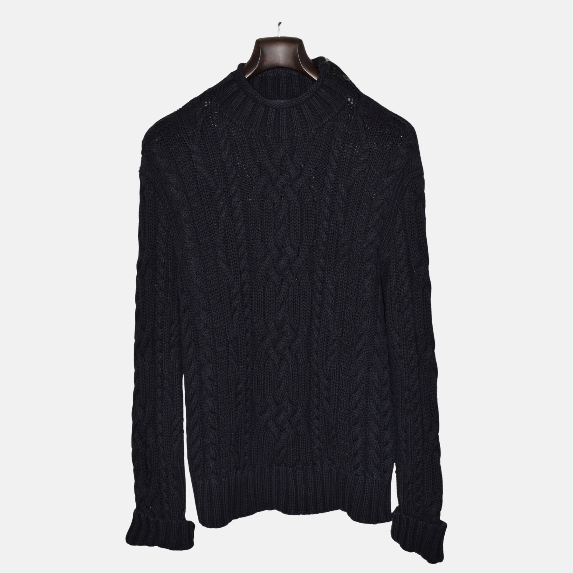 Navy Sweater made of Cotton (L)