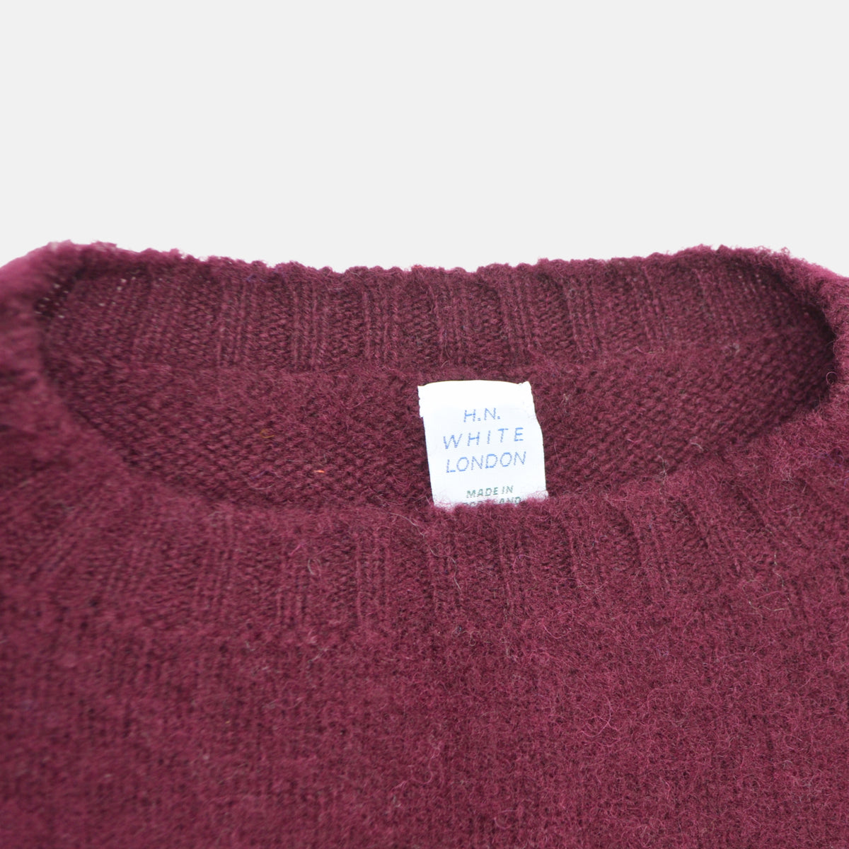 Bordeaux Sweater made of Shetland Wool (EU 44)