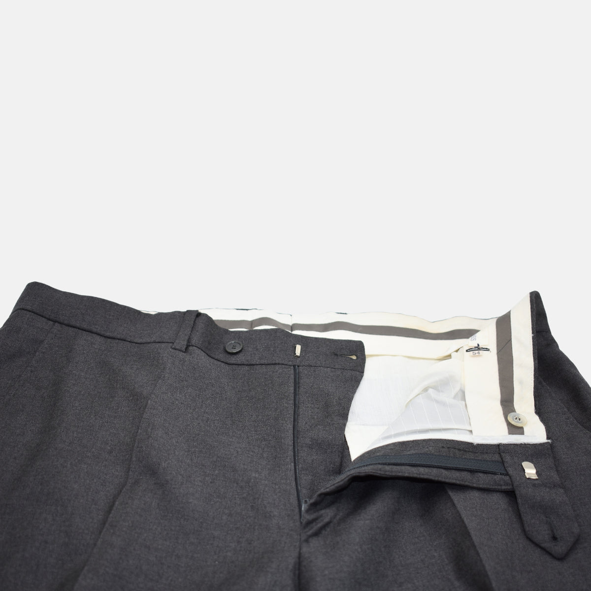Gray Trousers made of Wool (EU 54)