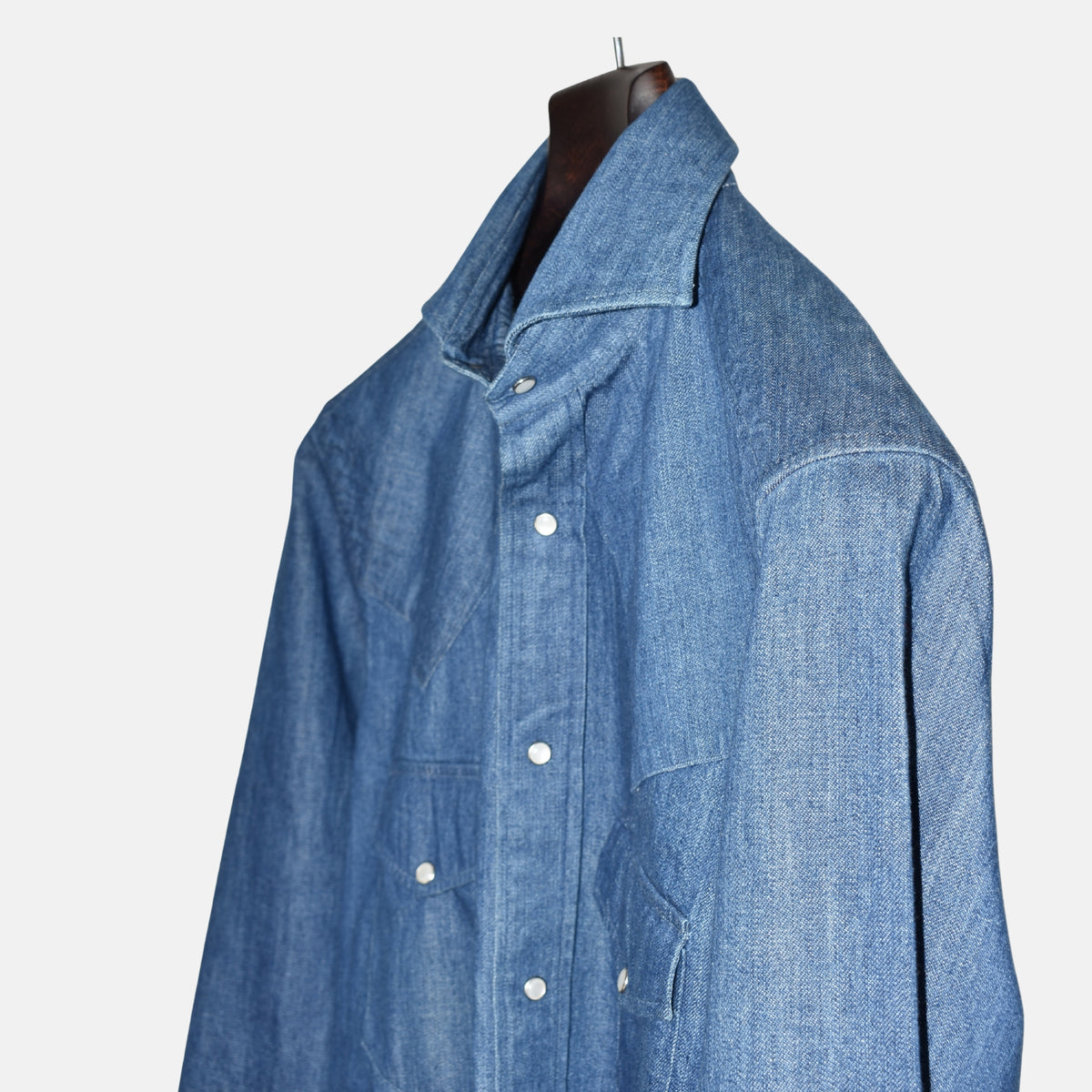 Blue Denim Shirt made of Cotton (S)