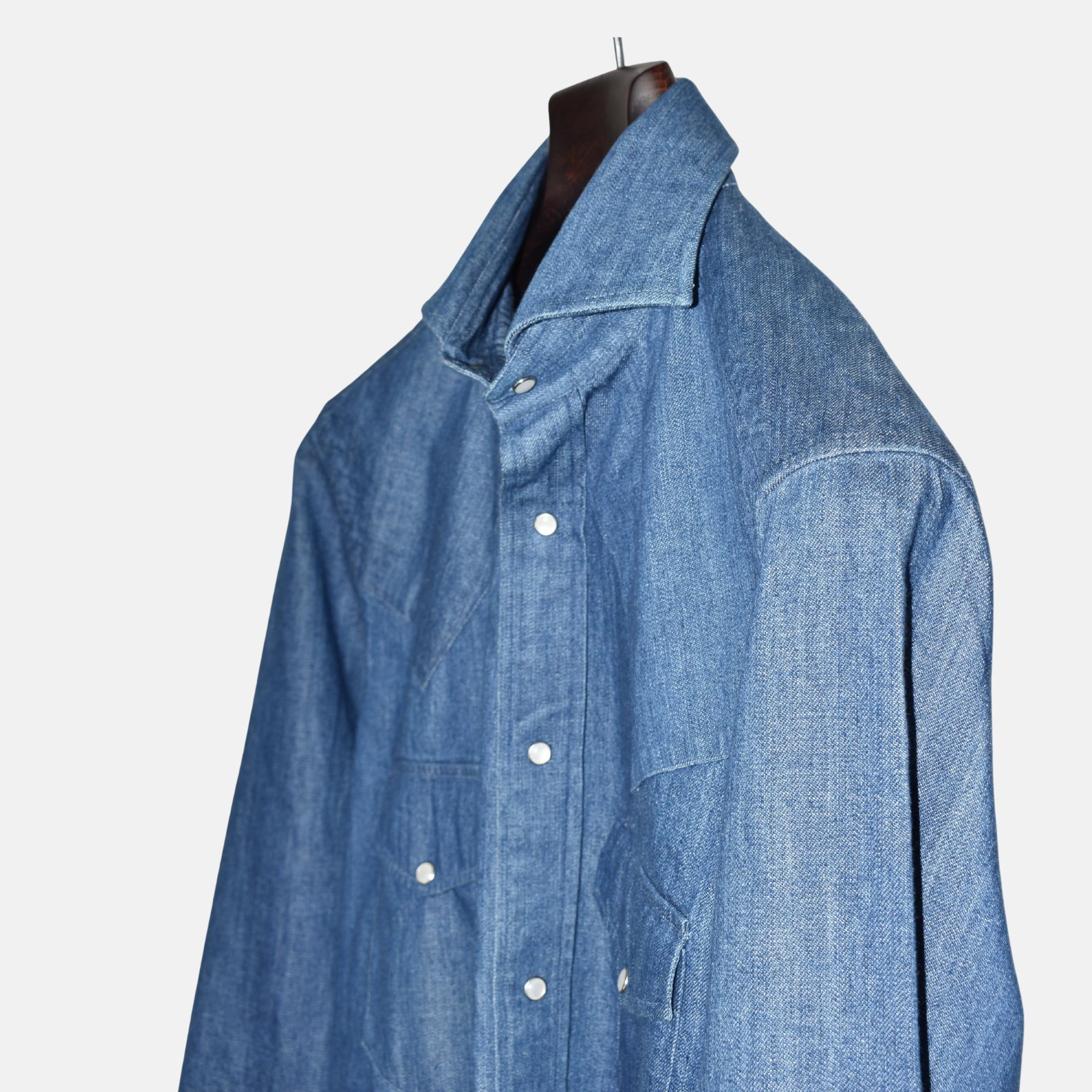 Blue Denim Shirt made of Cotton (S)