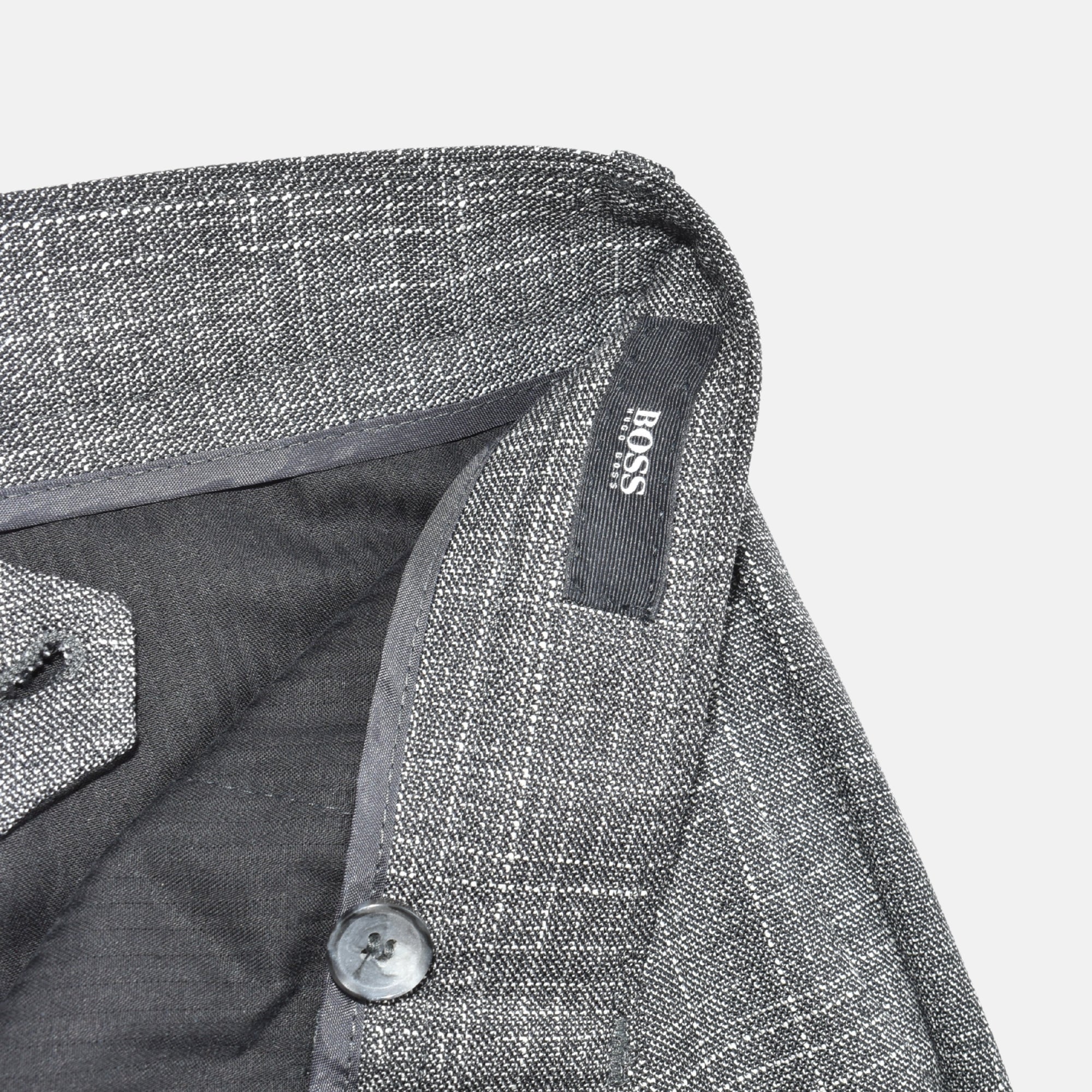 Grey Patterned Suit made of Virgin Wool/Silk (48)
