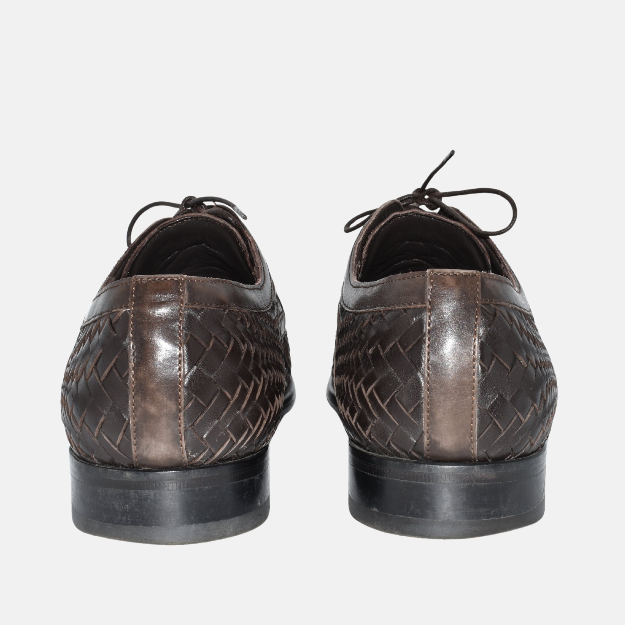 Brown Braided Shoes made of Leather (EU 44)