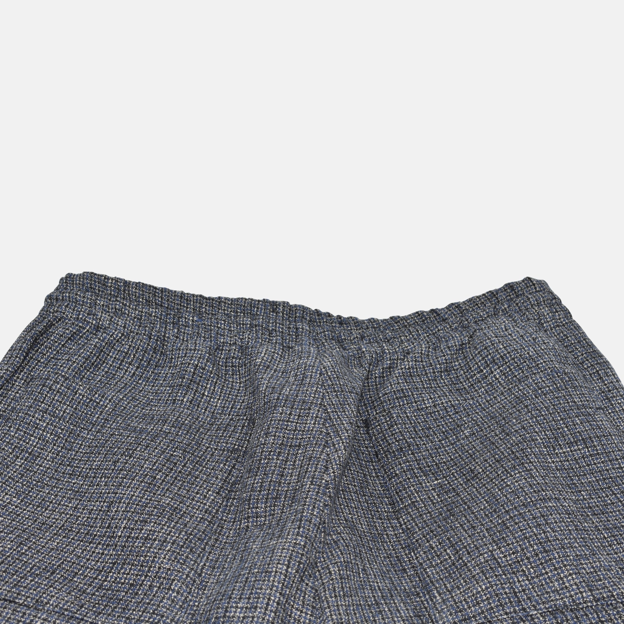 Multicoloured Checkered Pants made of Linen (EU 46)