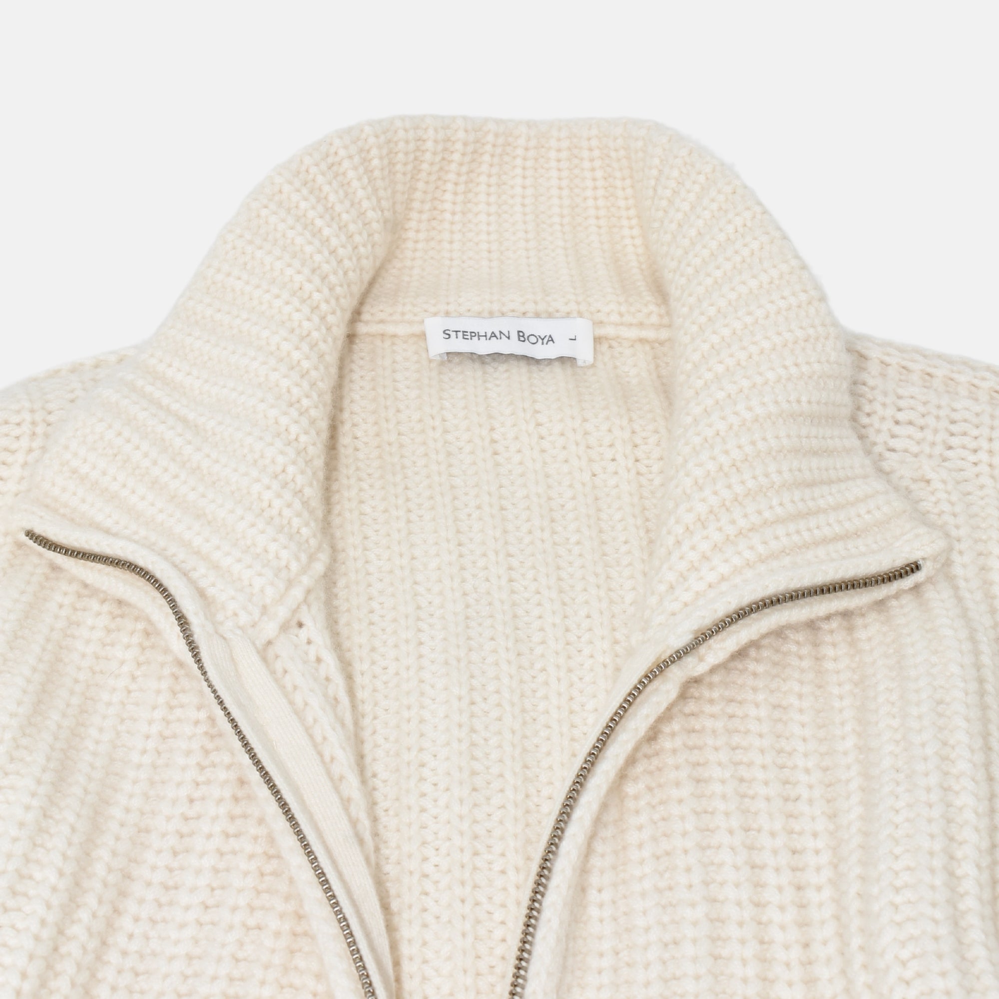 Cream Cardigan made of Cashmere (L)