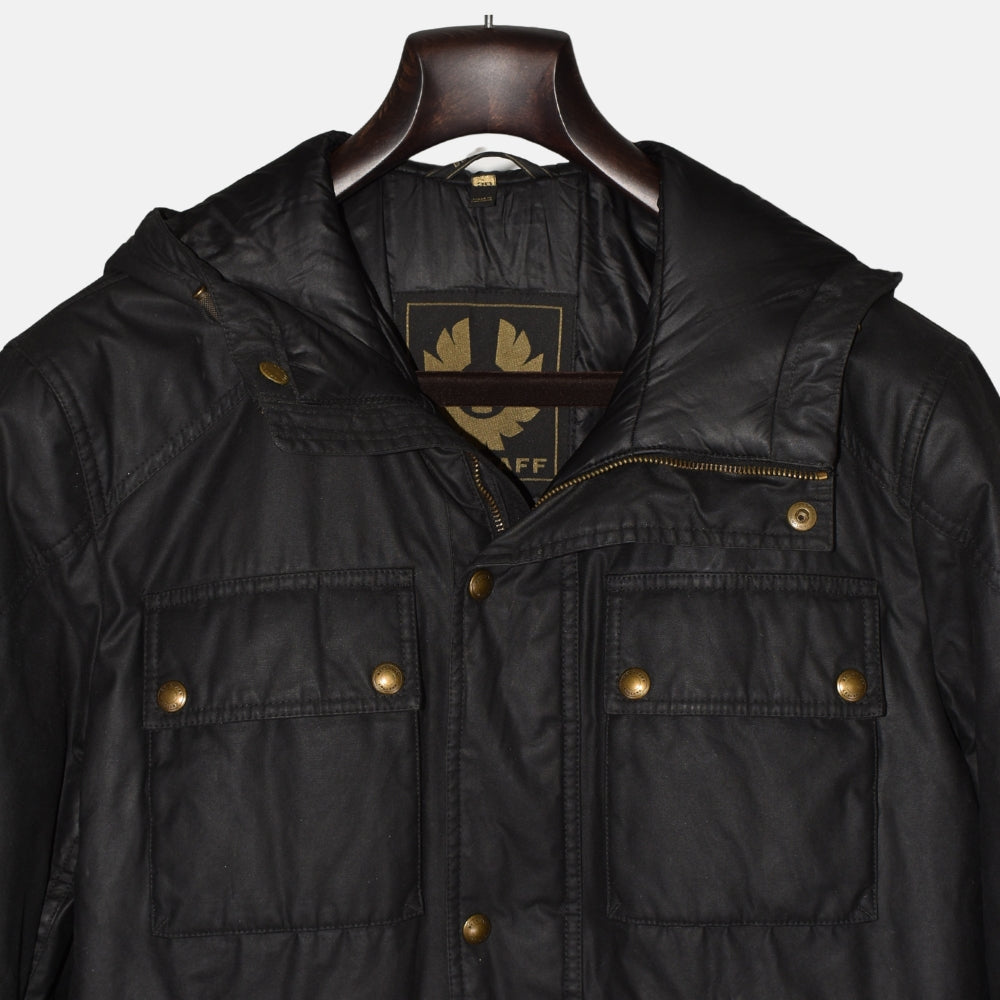 Black Waxed Jacket made of Polyester (EU 50)