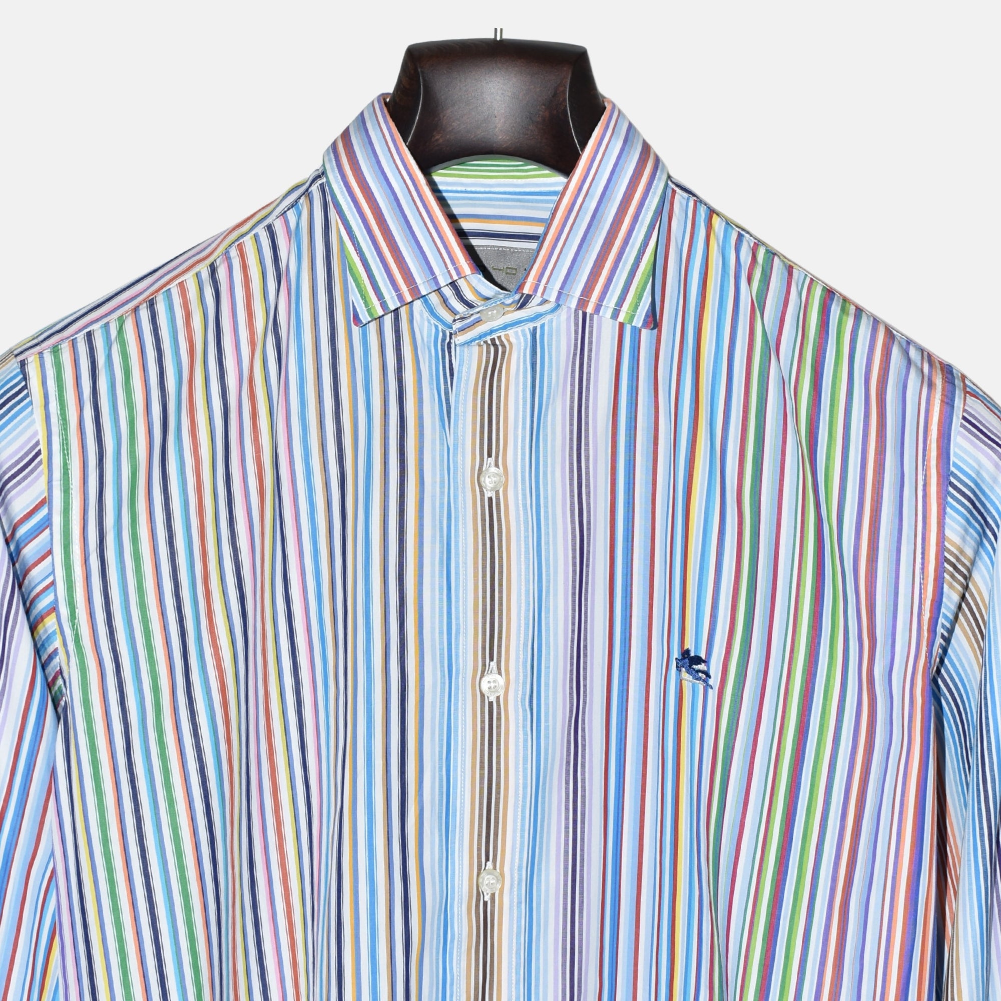 Multicoloured Striped Shirt made of Cotton (EU 40)
