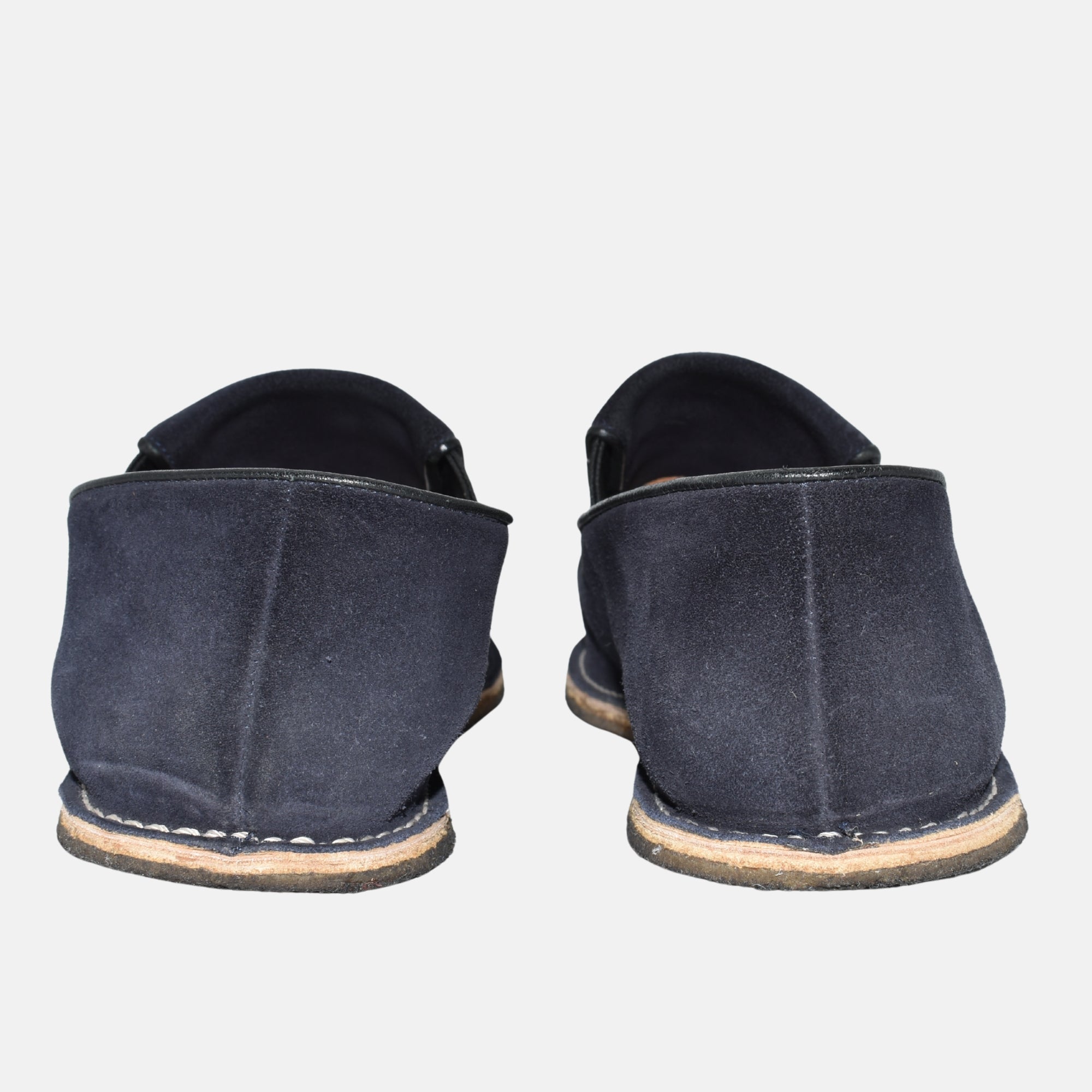 Navy Blue Slippers made of Suede (EU 43)