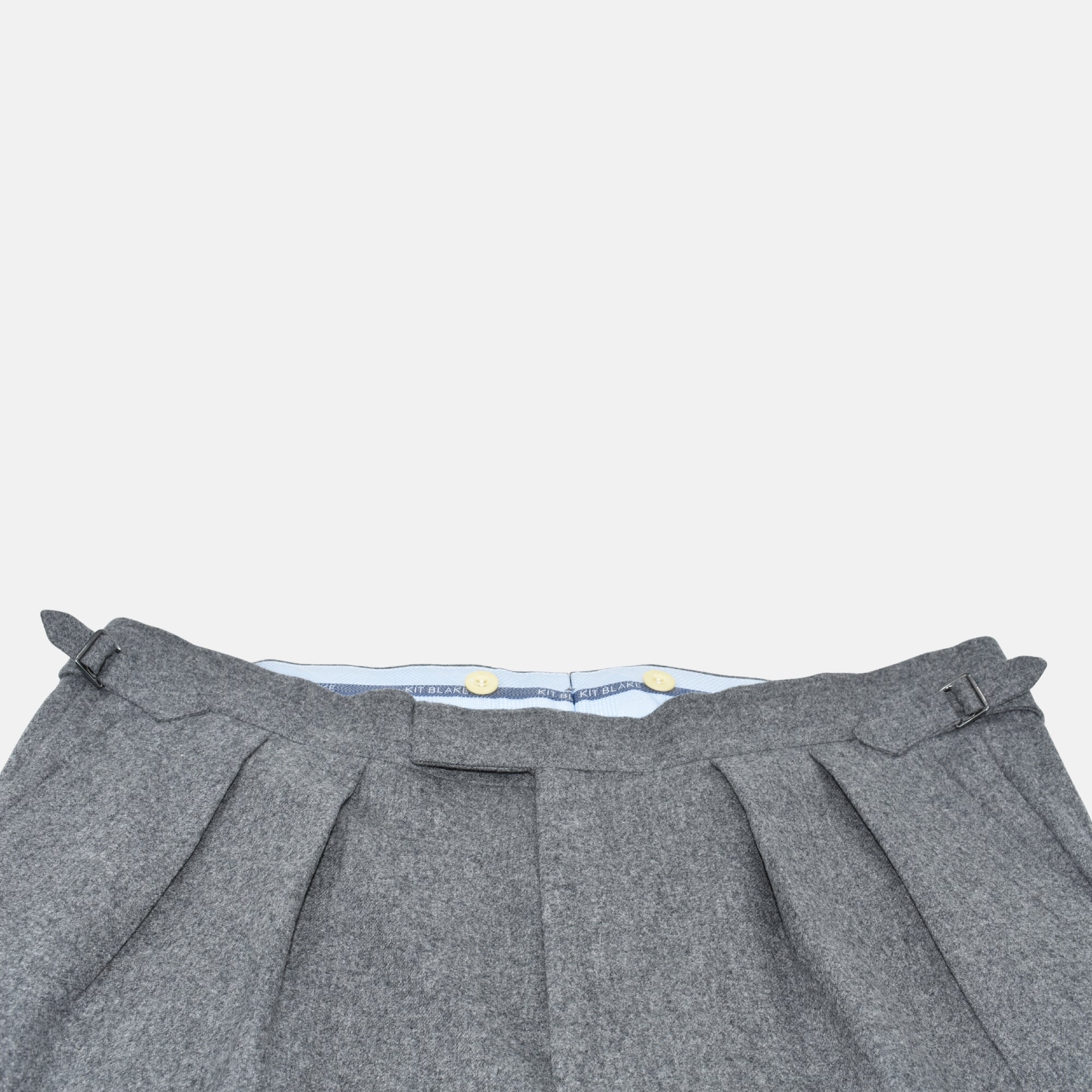 Gray Flanel trousers made of Wool (EU 56)
