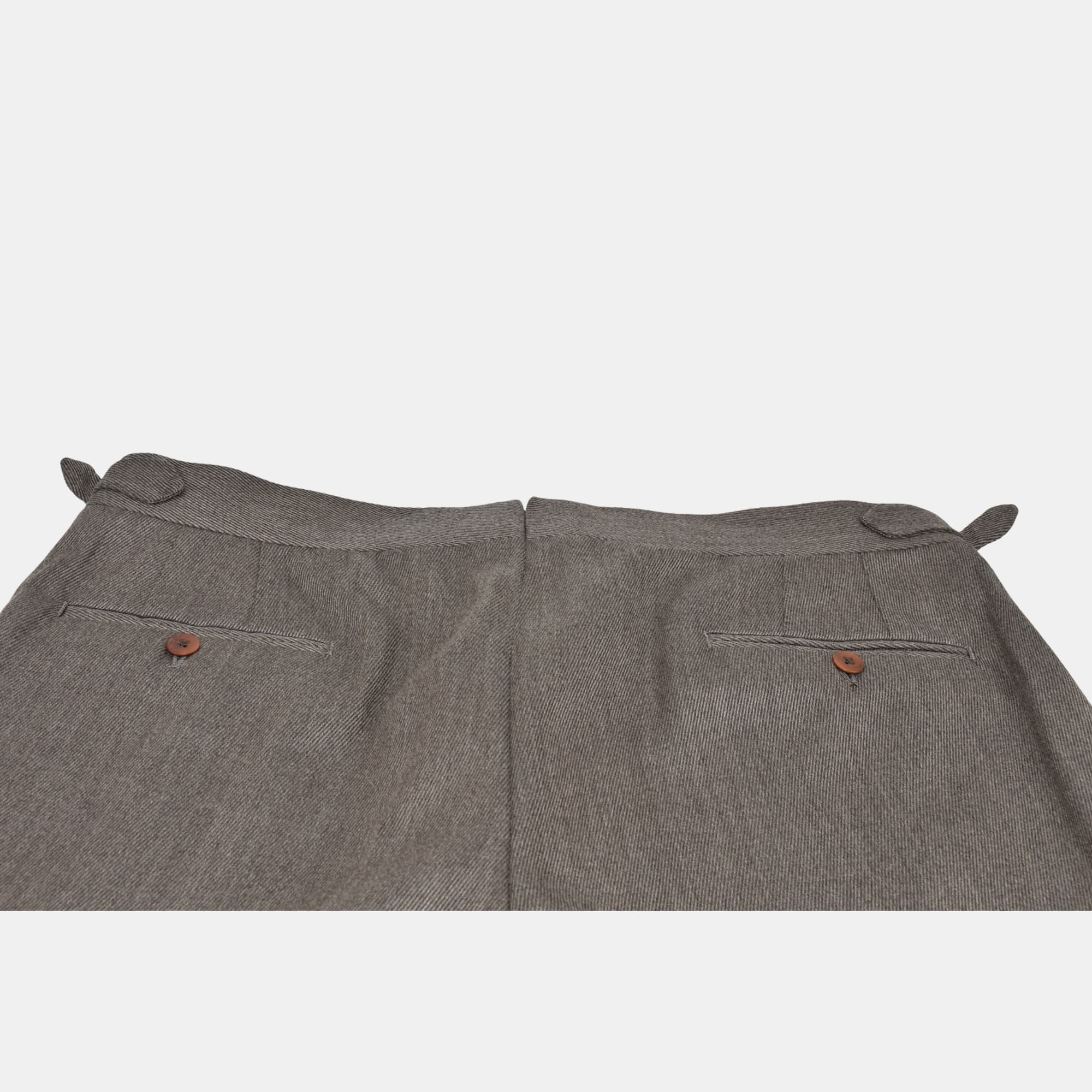 Brown Striped Trousers made of Wool (bespoke)