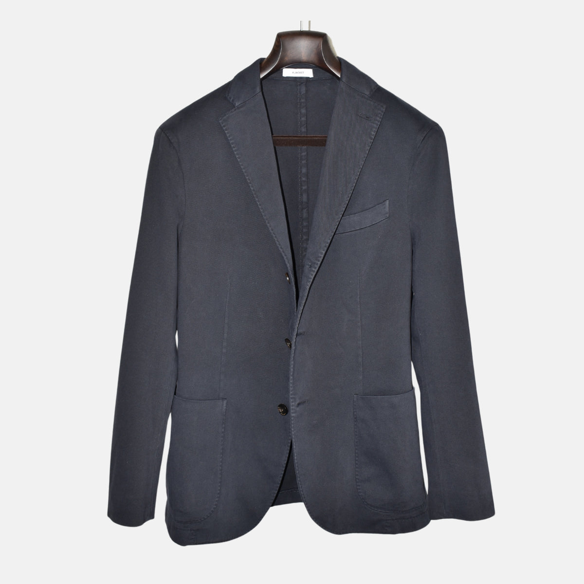 Marineblauer Blazer aus Baumwolle (EU 48)