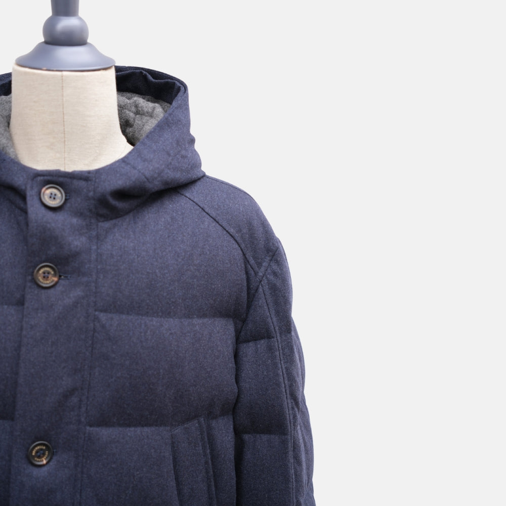 Navy Jacket made of Wool/Silk/Cashmere (XXL)