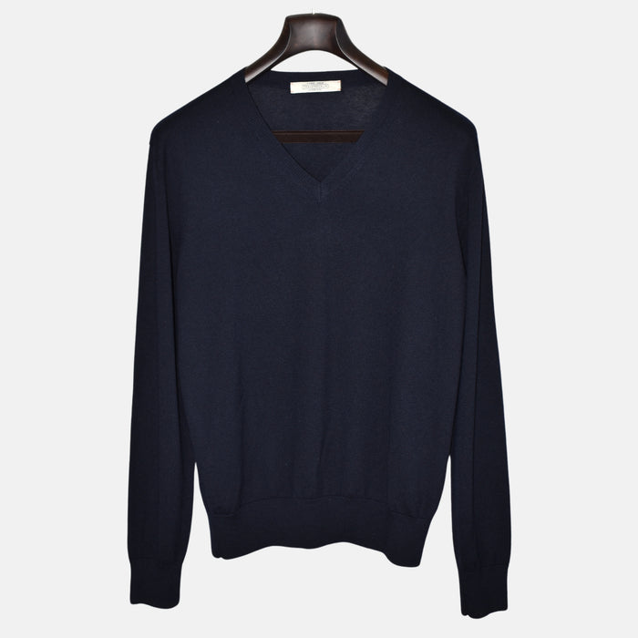 Navy Sweater made of Cashmere (M)