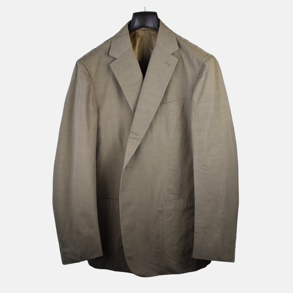 Khaki Suit made of Cotton/Silk (EU 56)