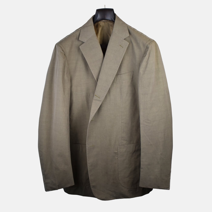 Khaki Suit made of Cotton/Silk (EU 56)