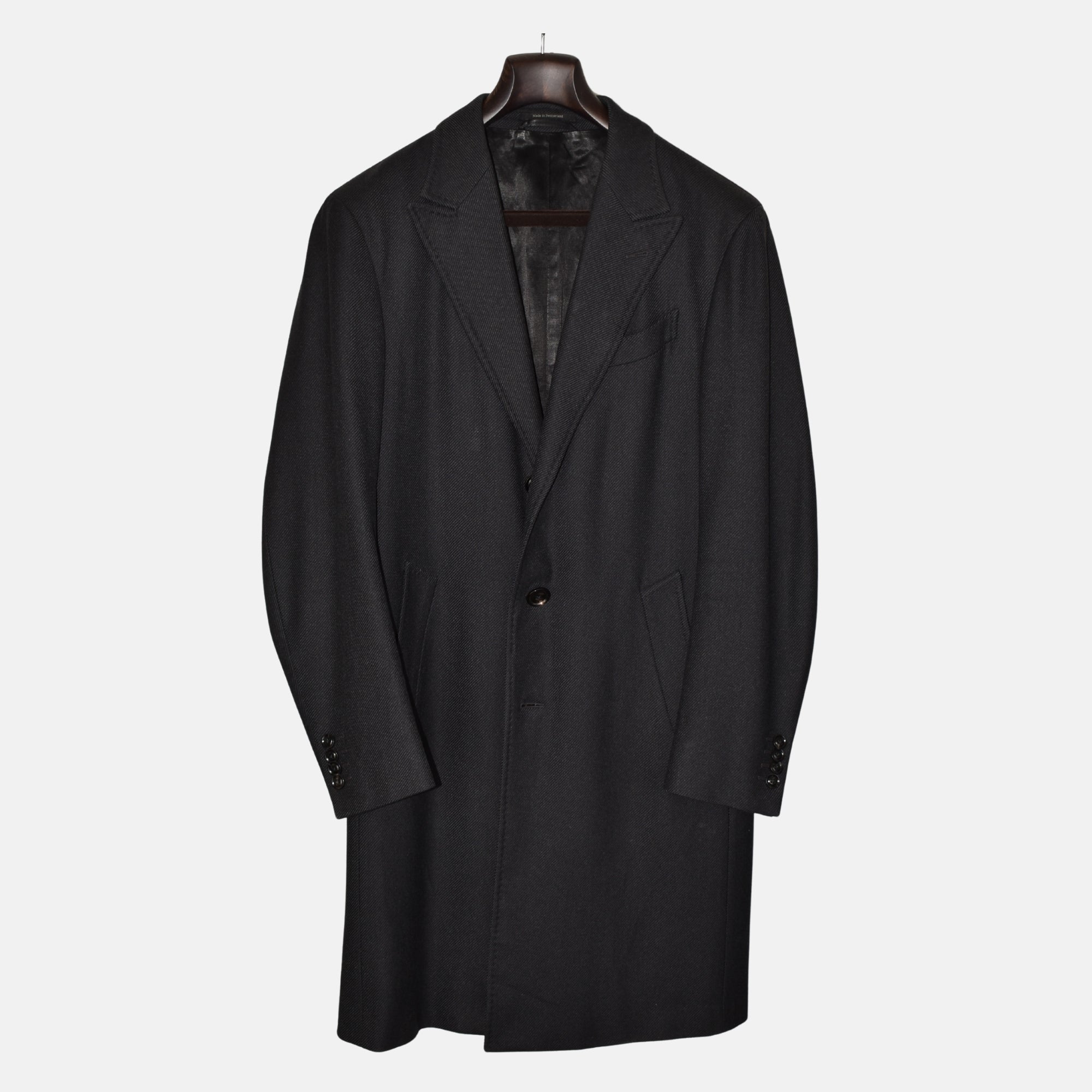 Anthracite Coat made of Wool (EU 48)