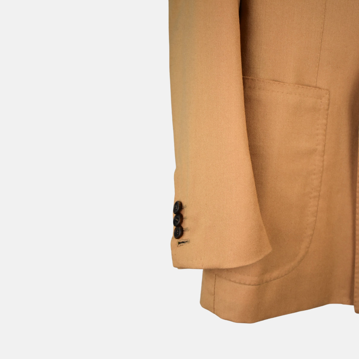 Beigefarbener Wollblazer (EU 50)