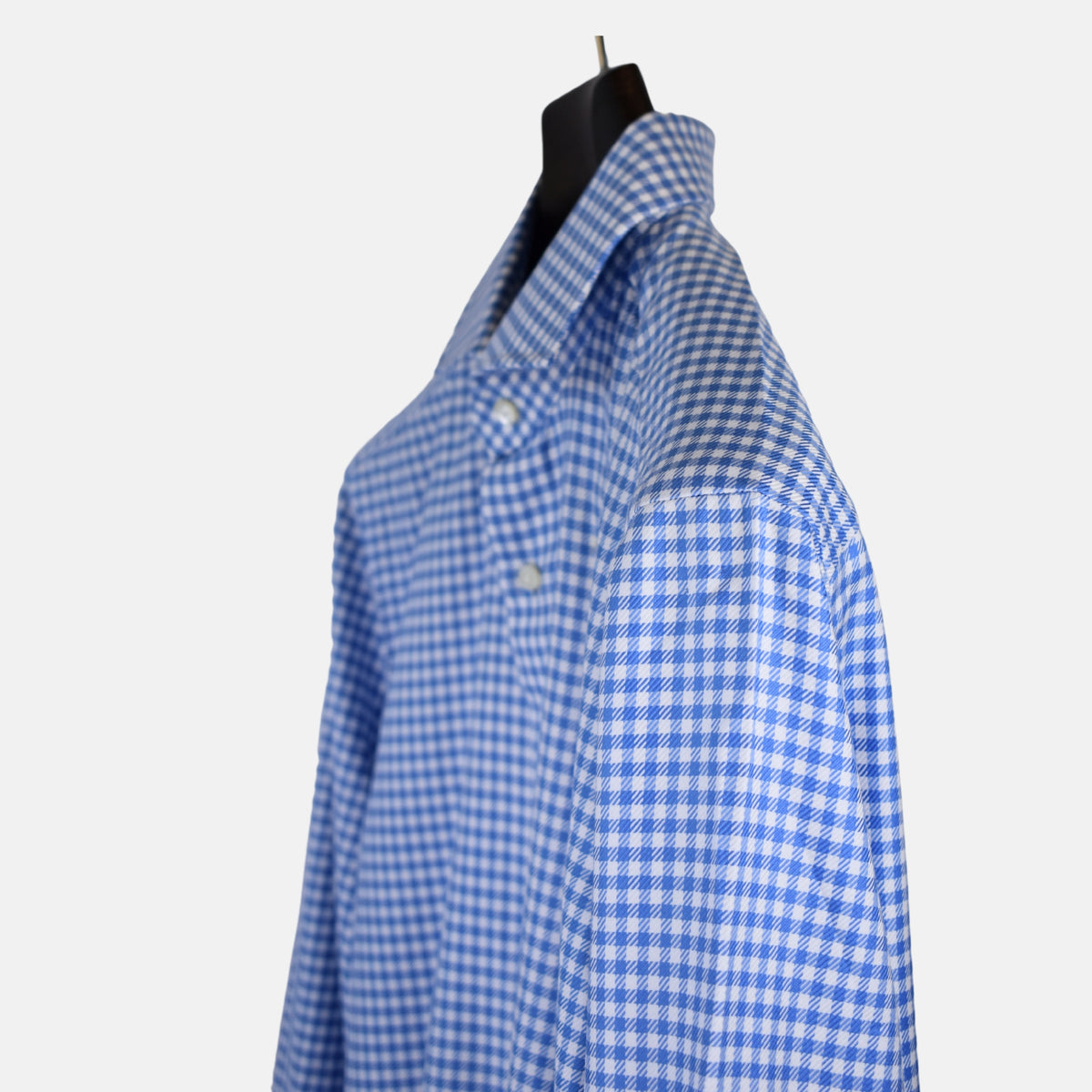 Blue/White Checked Cuffed Shirt made Cotton (EU 42)