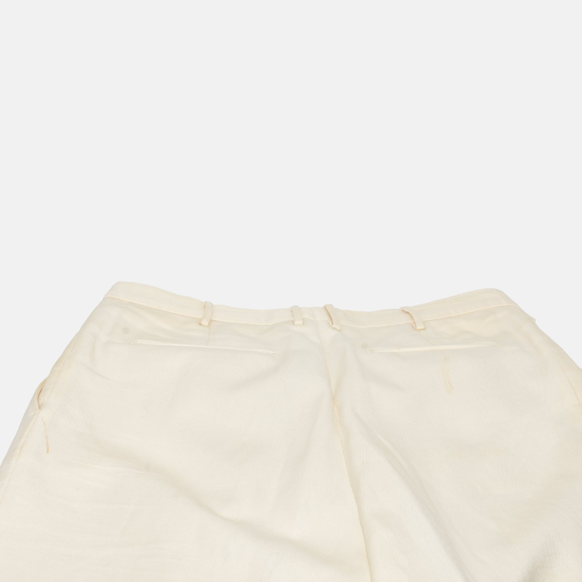 Cream Trousers made of Cotton/Linen (EU 56)