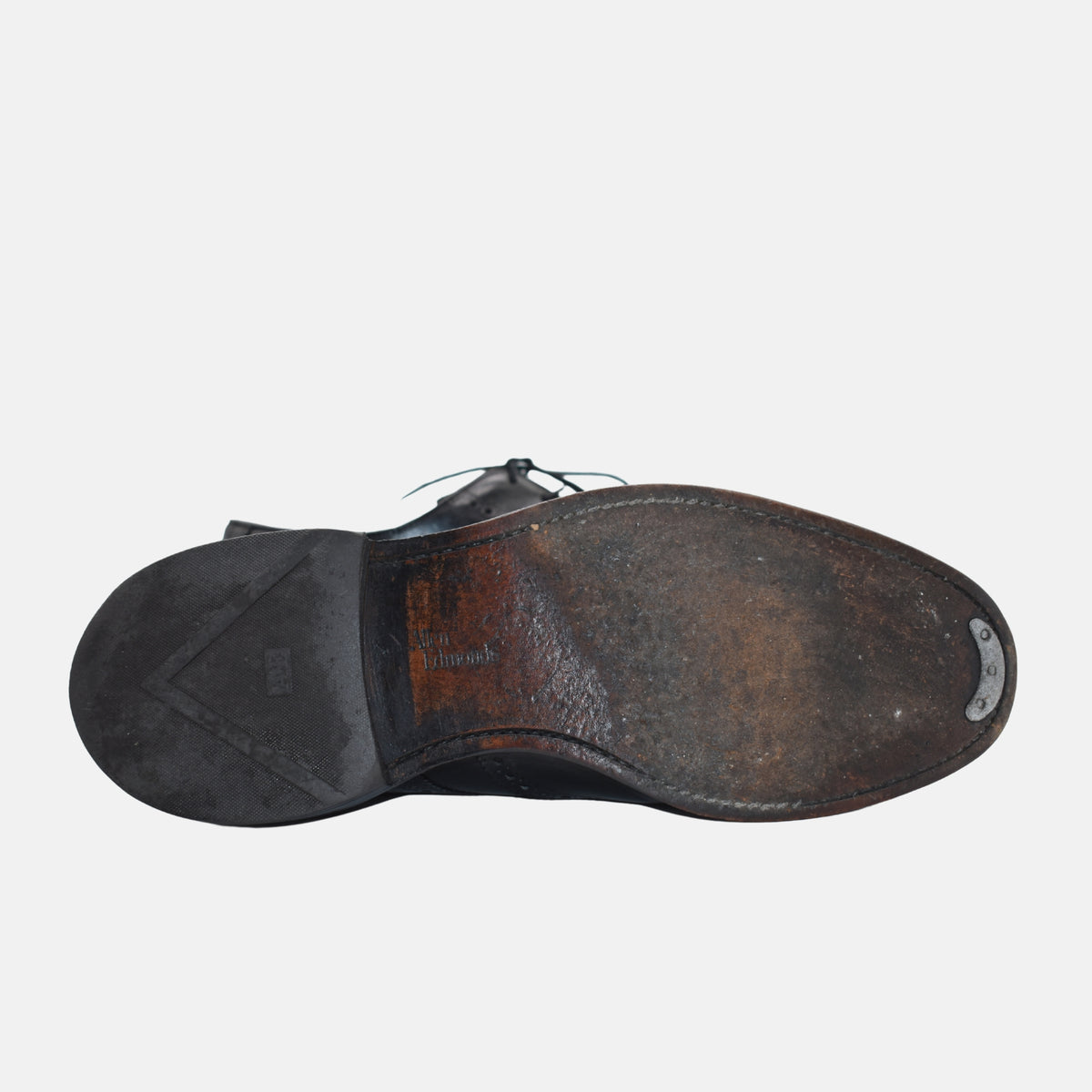 Black Budapester Shoes made of Leather (EU 43/US 10)