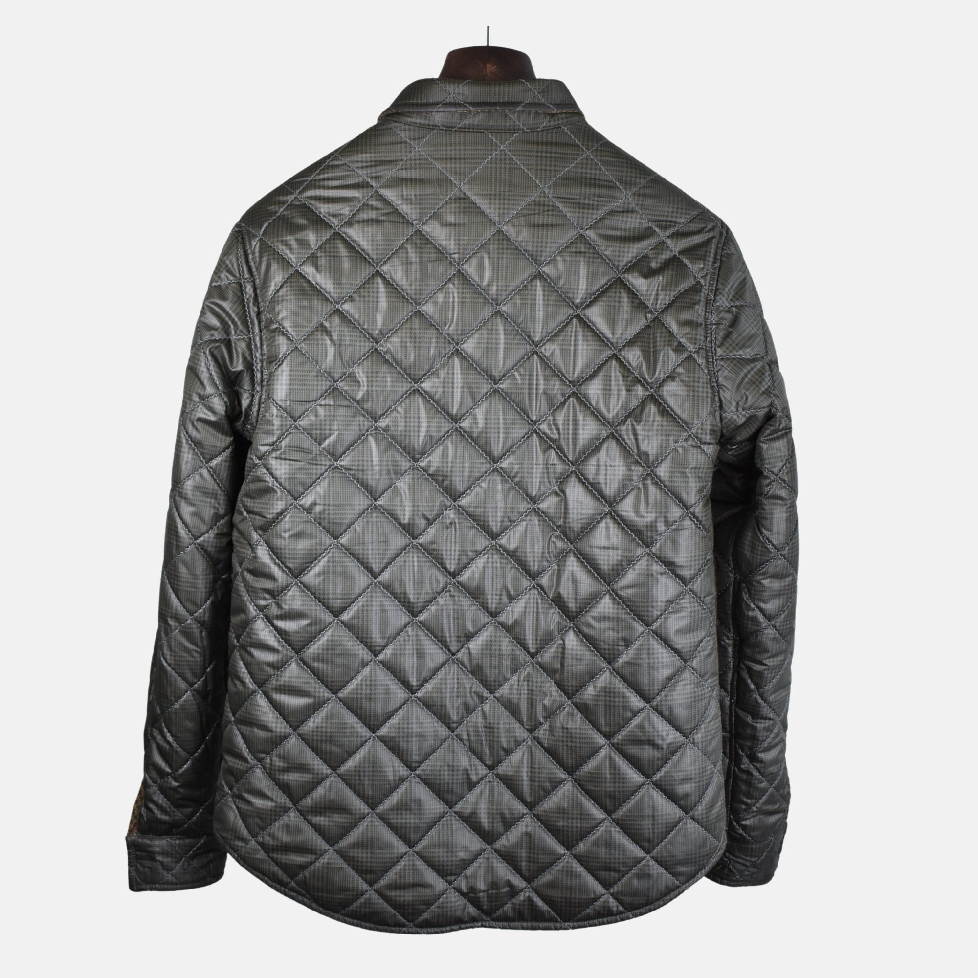 Multicoloured Reversible Jacket made of Wool/Polyester (M)