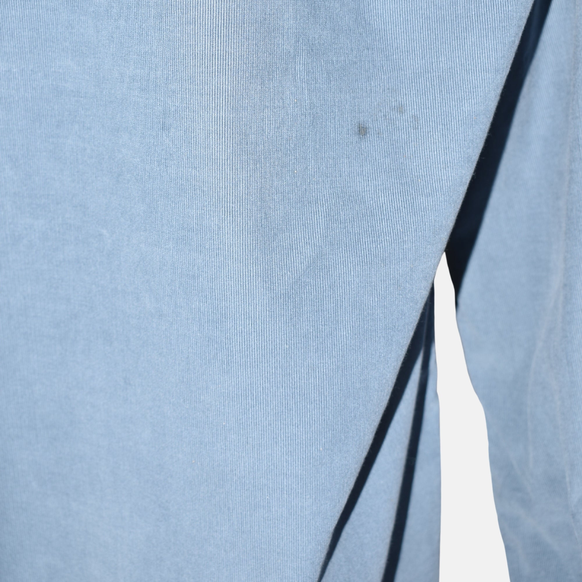 Blue-Gray Corduroy Shirt made of Cotton (M)