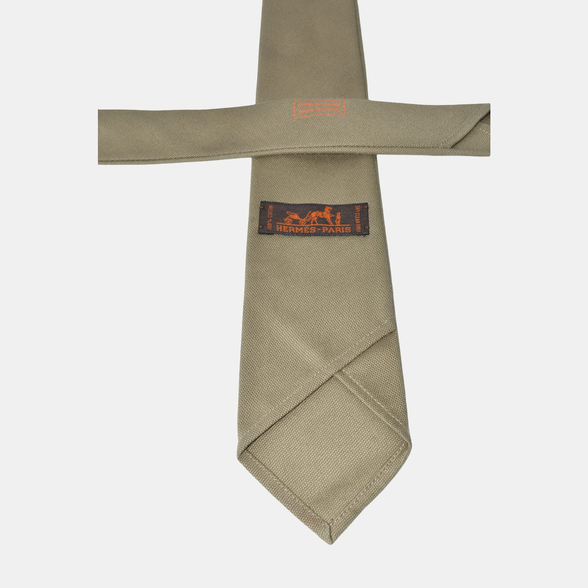 Khaki Tie made of Cotton
