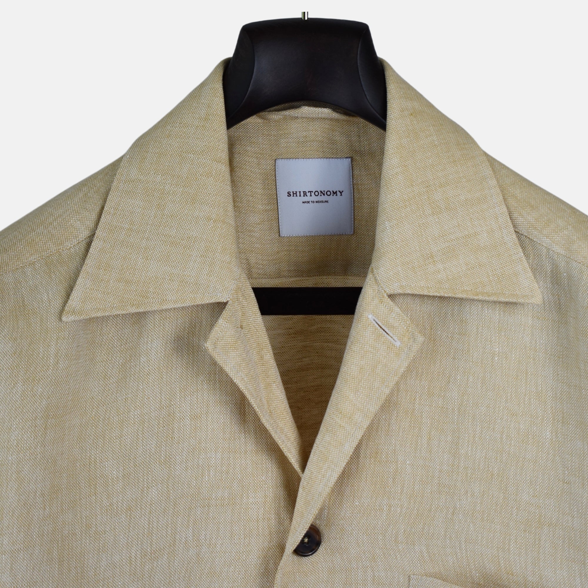 Beige Overshirt made of Linen (XXL)