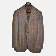 Mehrfarbig karierter Blazer aus Wolle (EU 54)