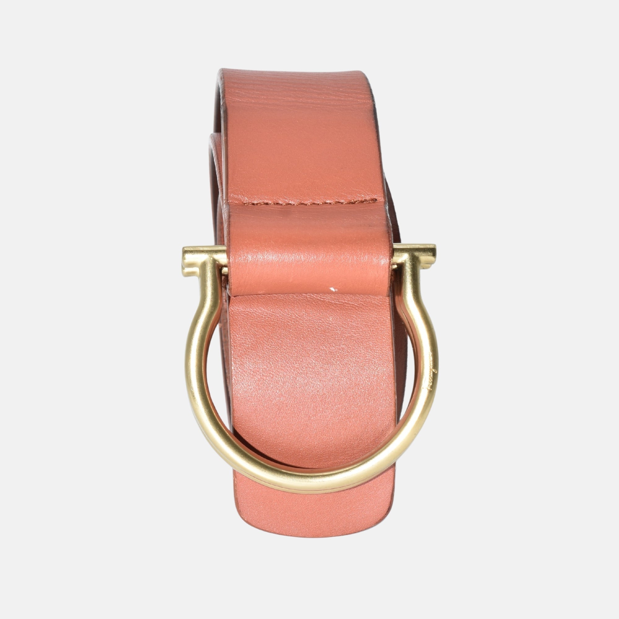 Terracotta Belt made of Leather