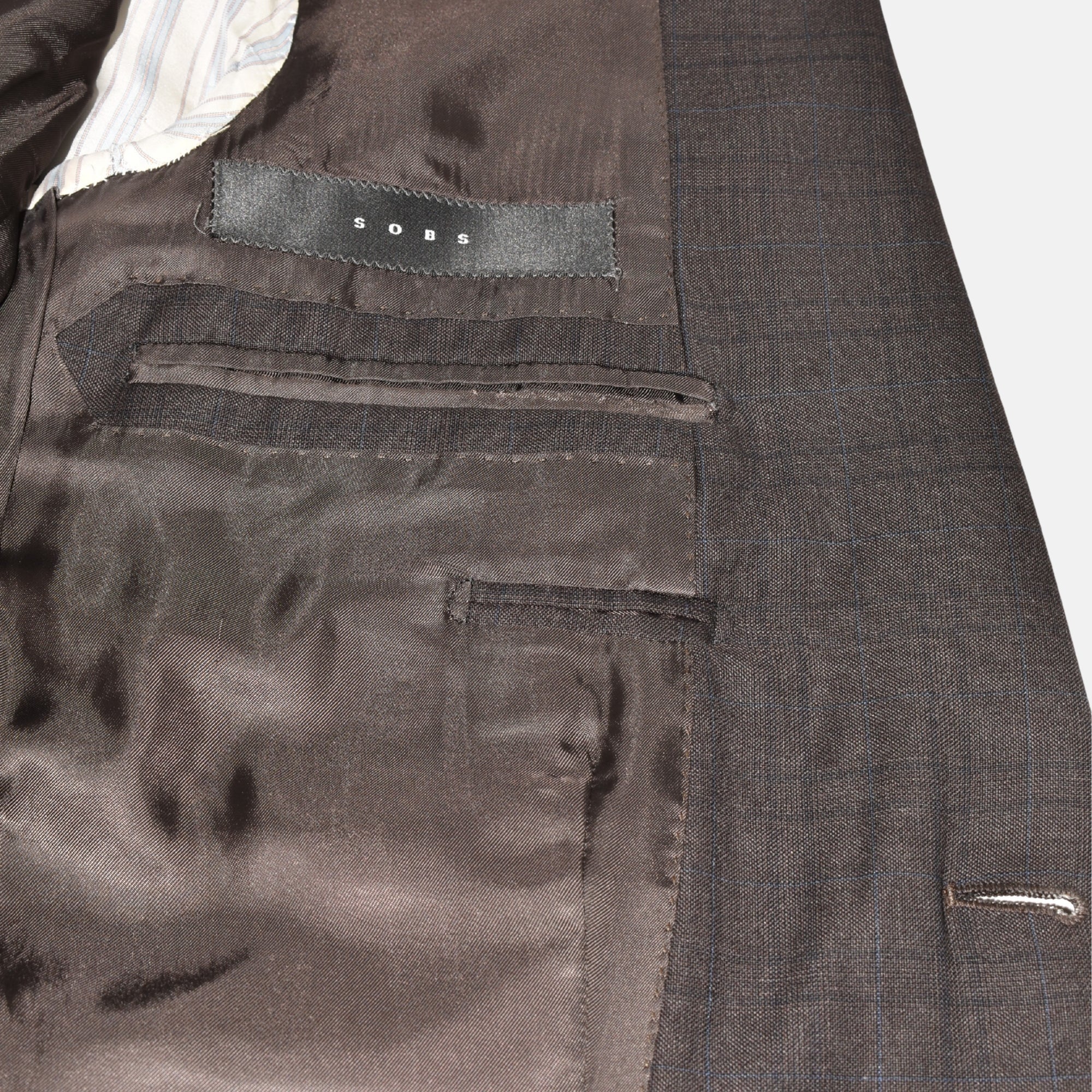 Brown/Blue Suit made of Wool