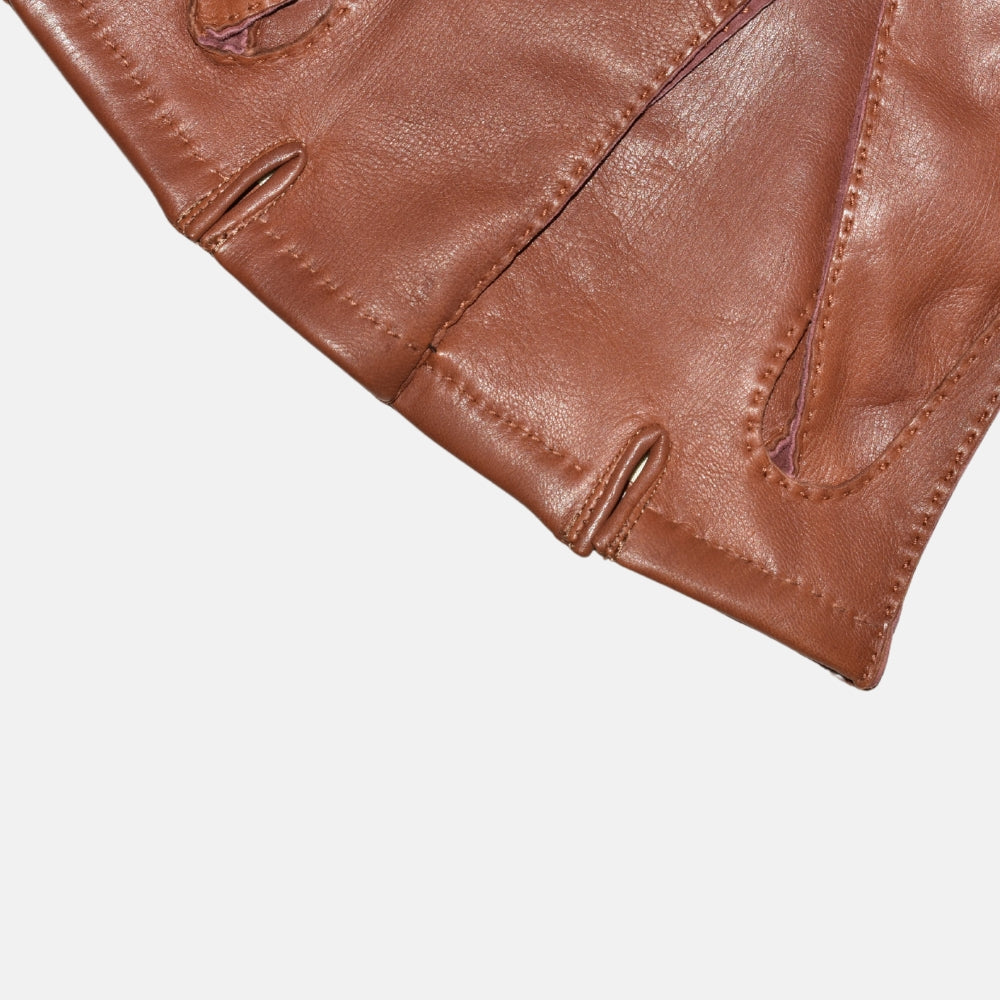 Brown Gloves made of Deer Leather (7.5/8/9)