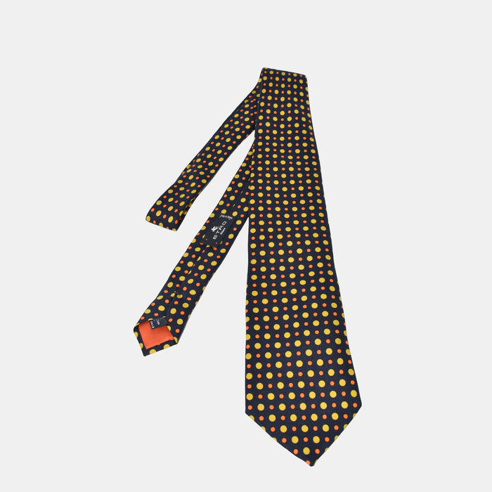 Multicoloured Dotted Tie made of Silk