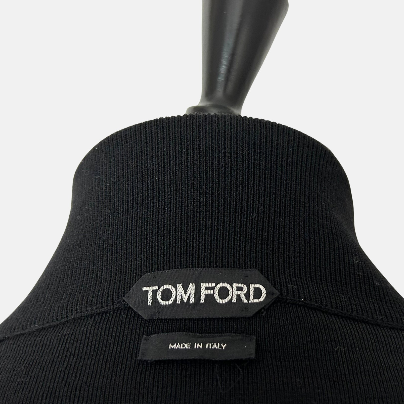 Black Bomber Jacket made of Leather (EU 50)