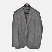 Grey Patterned Suit made of Virgin Wool/Silk (48)