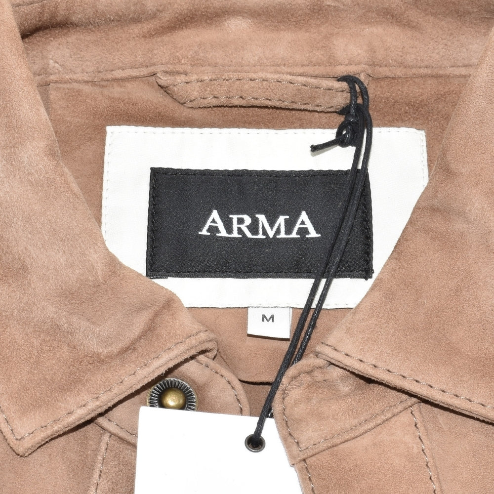 Taupe Overshirt made of Goat Suede (M)