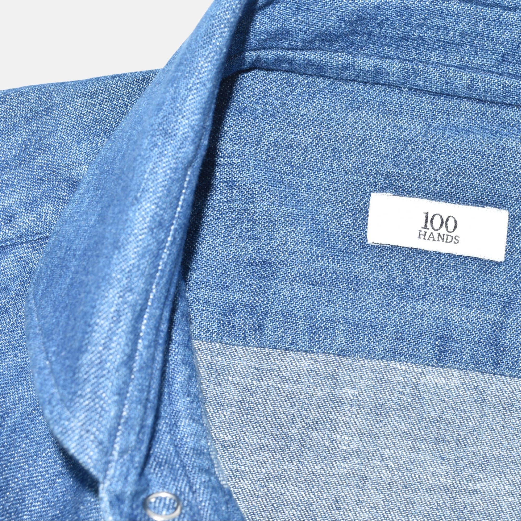 Blue Denim Shirt made of Cotton (S)