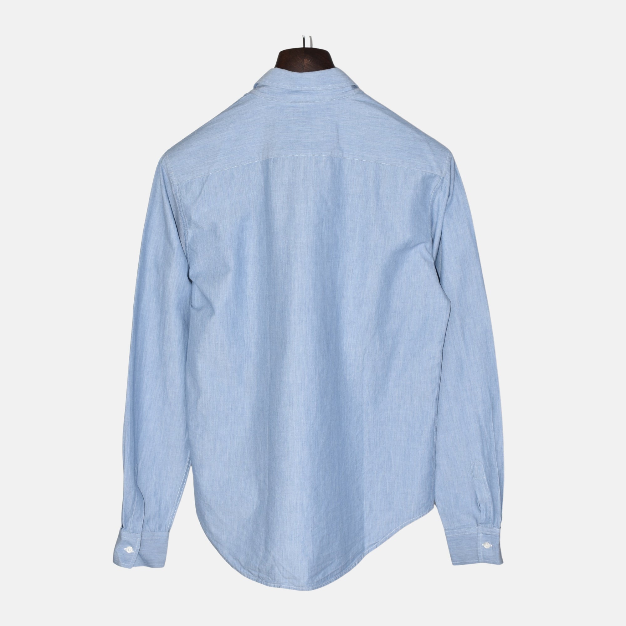 Light Blue Denim Shirt made of Cotton (L)