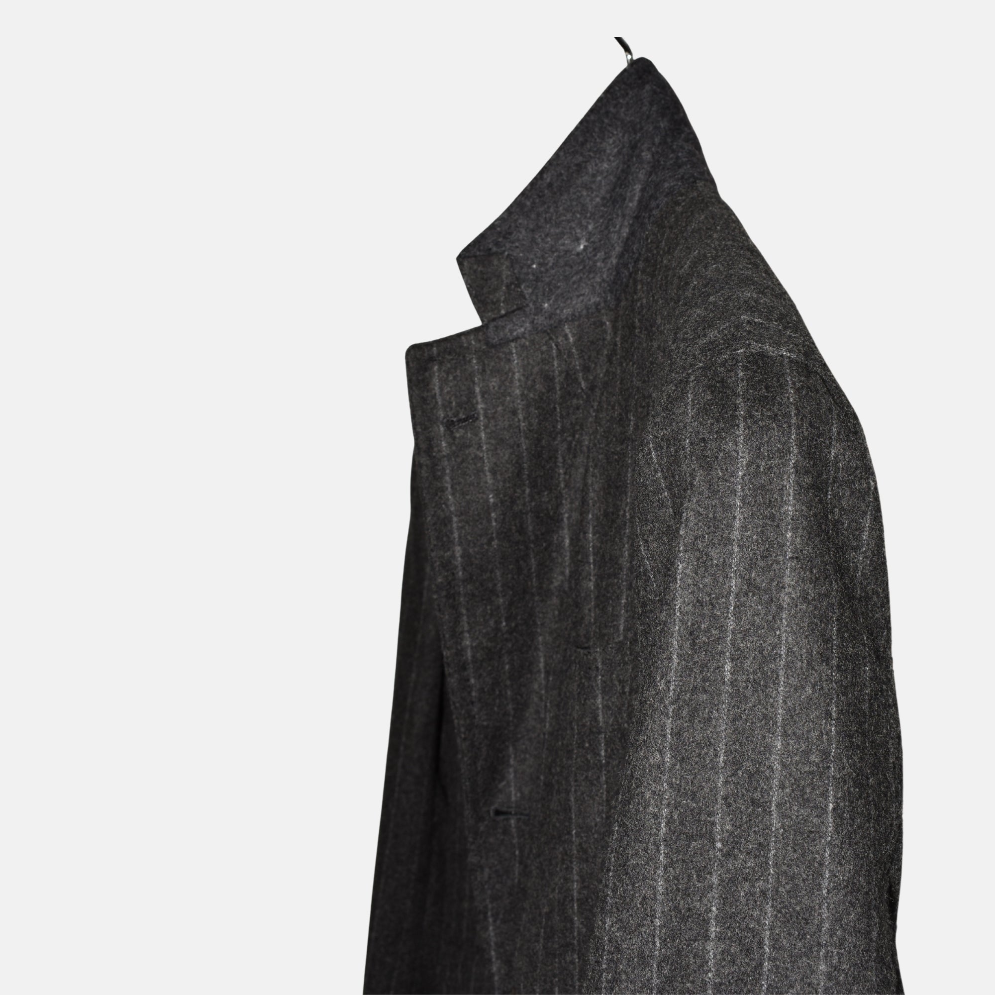 Brown/Grey Chalkstripe Blazer made of Wool (EU 46)