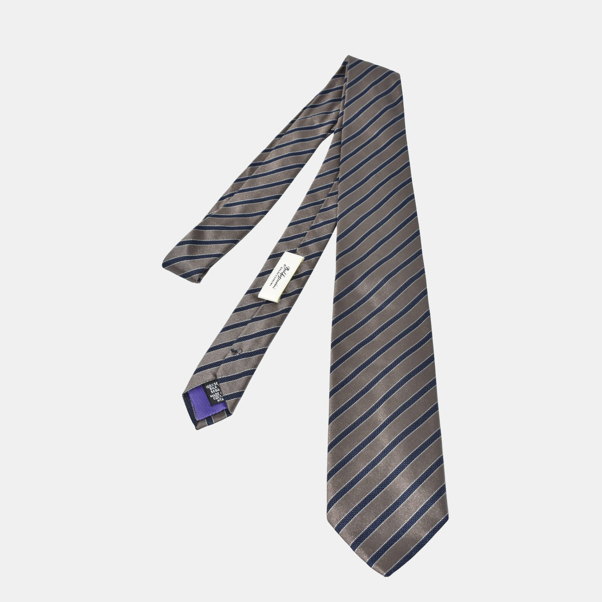Multicoloured Striped Tie made of Silk