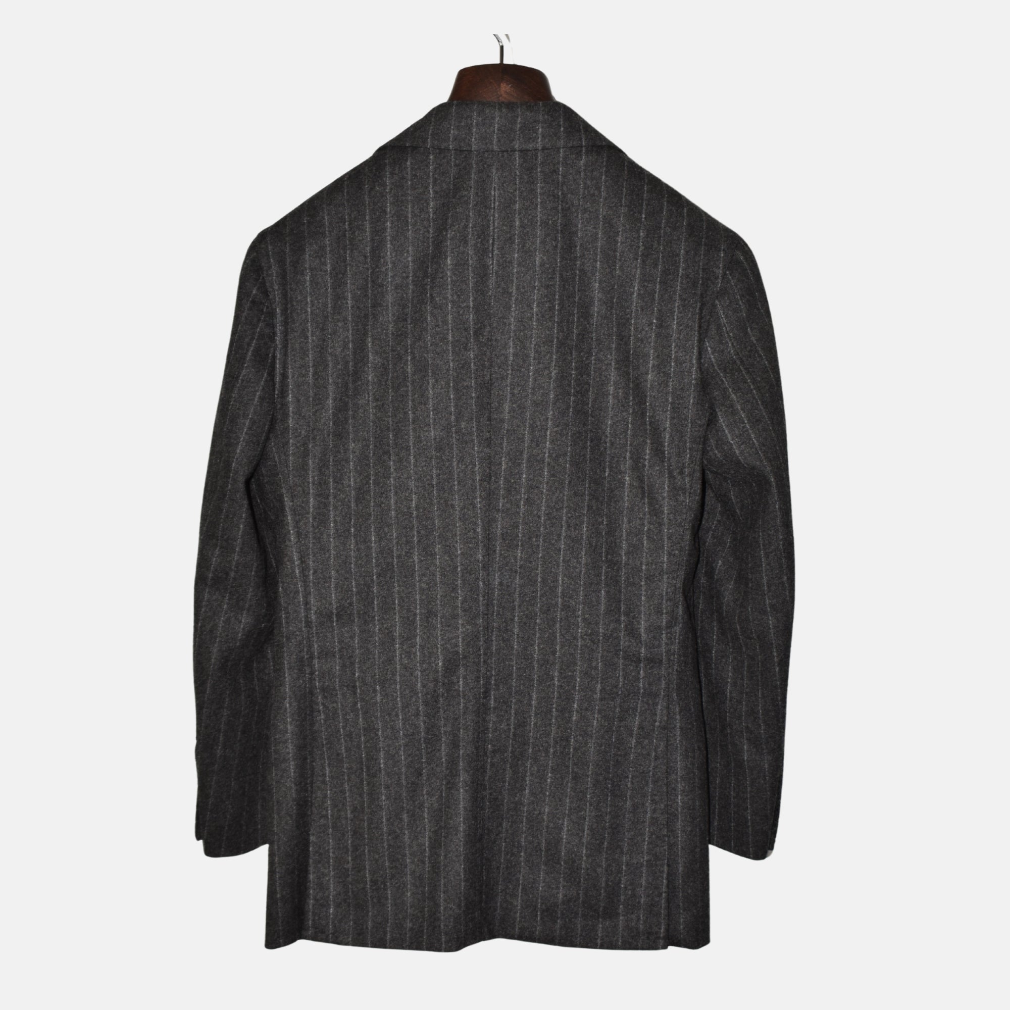 Brown/Grey Chalkstripe Blazer made of Wool (EU 46)
