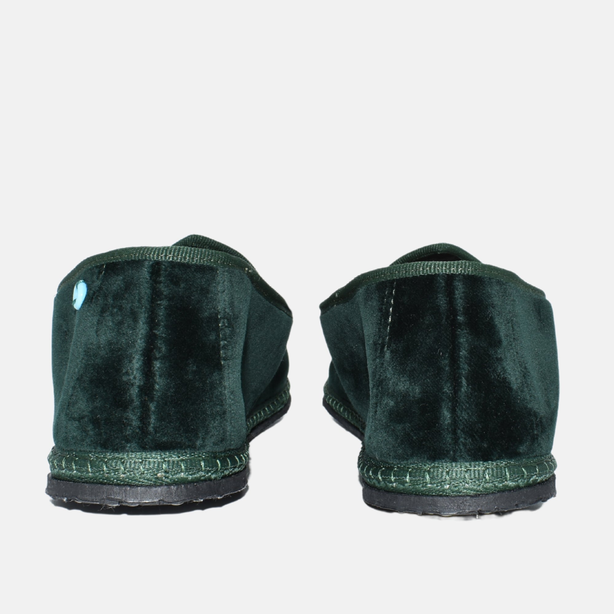 Green Venetian Slipper made of Velvet (EU 42)
