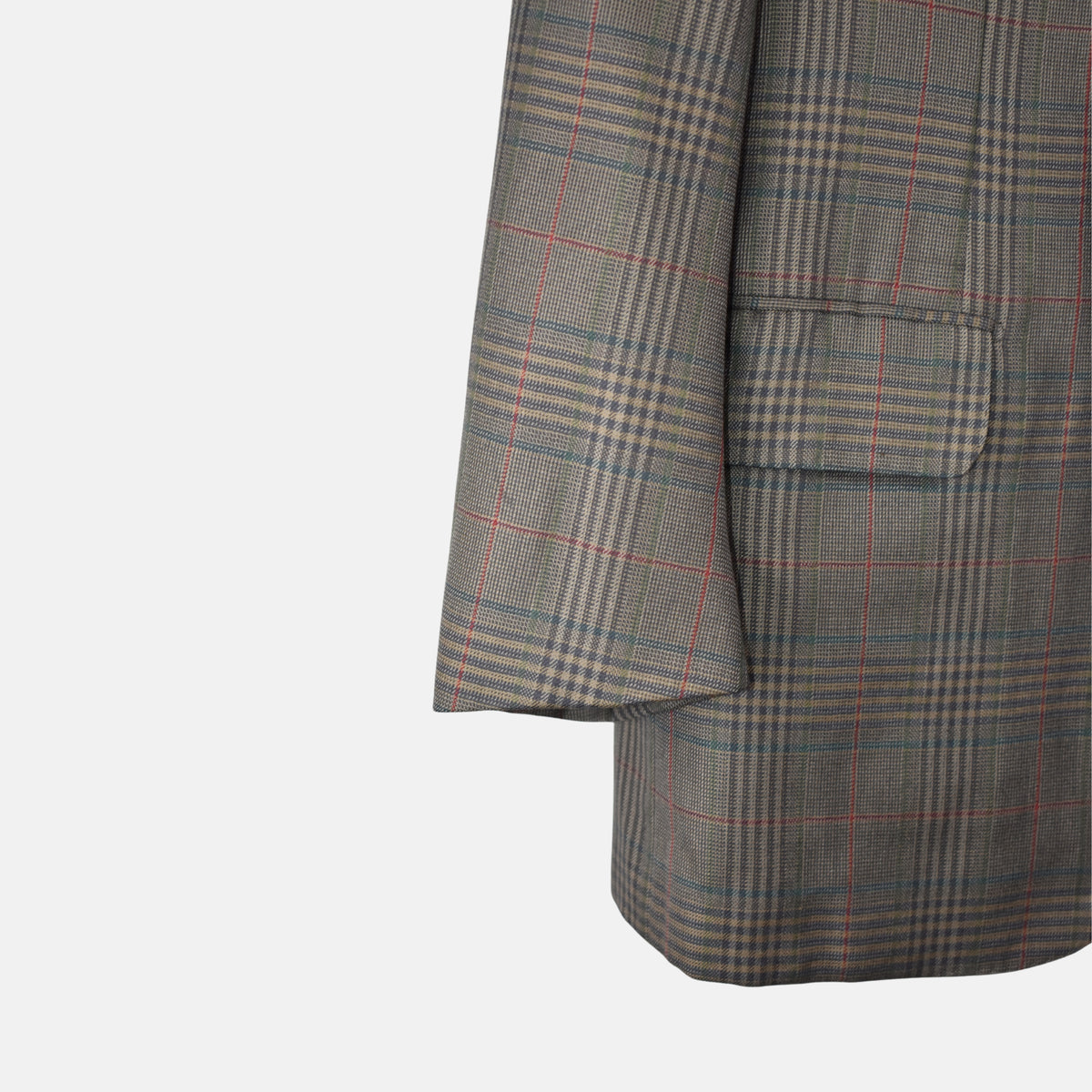 Multicoloured Checkered Blazer made of Wool/Silk (EU 50)