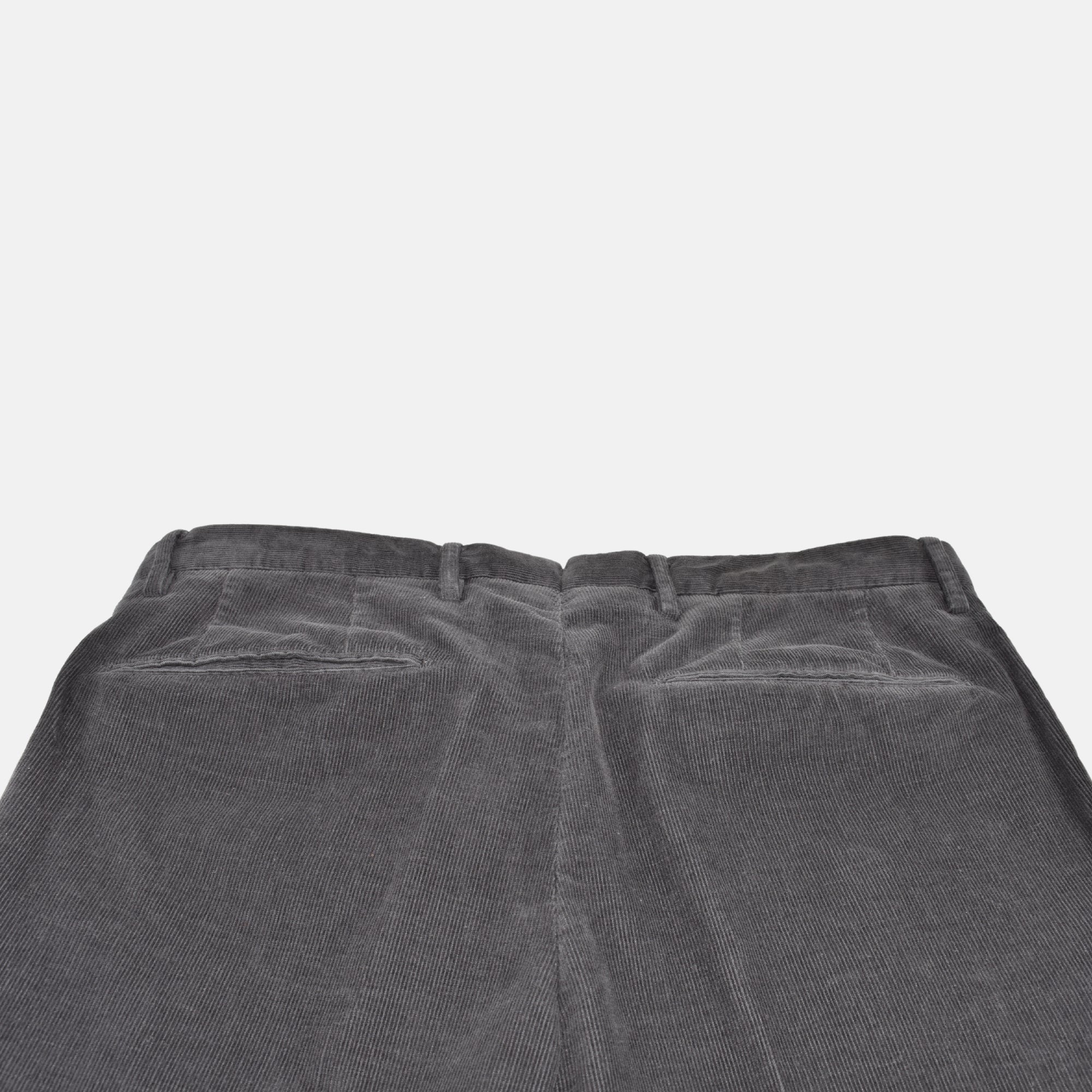 Dark Gray Corduroy Pants made of Cotton (EU 46)
